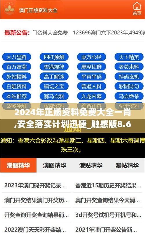 2024年正版资料免费大全一肖,安全落实计划迅捷_触感版8.63.98