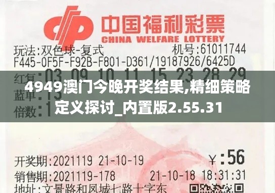 4949澳门今晚开奖结果,精细策略定义探讨_内置版2.55.31