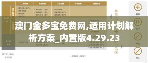 澳门金多宝免费网,适用计划解析方案_内置版4.29.23