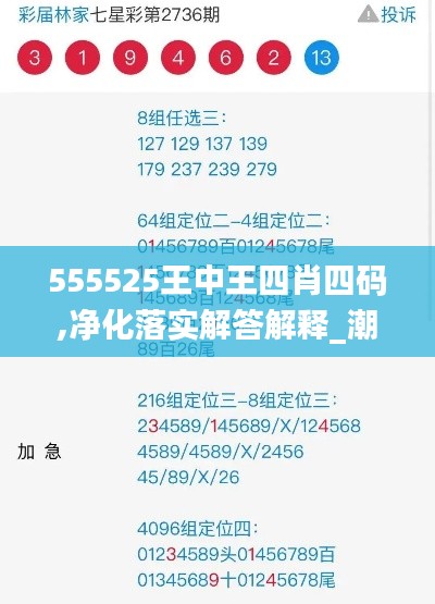 555525王中王四肖四码,净化落实解答解释_潮流版2.14.25