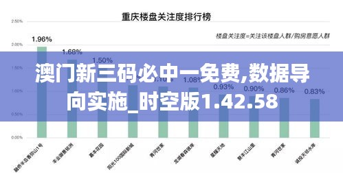 澳门新三码必中一免费,数据导向实施_时空版1.42.58