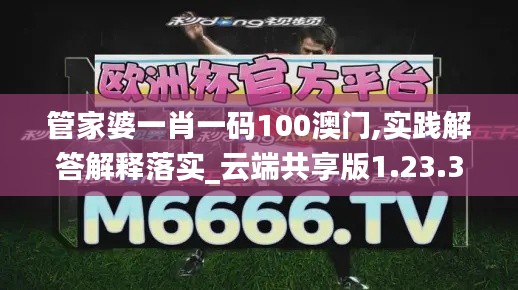 管家婆一肖一码100澳门,实践解答解释落实_云端共享版1.23.32