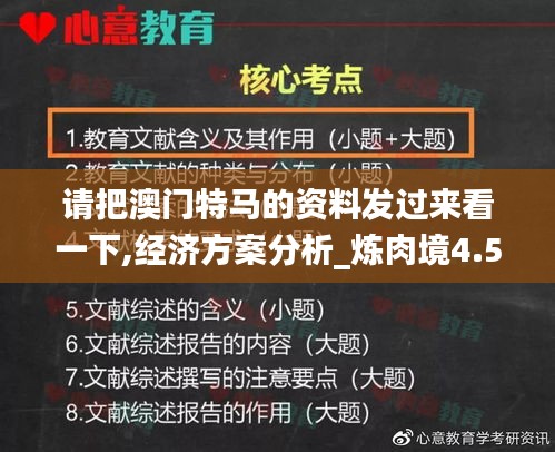 请把澳门特马的资料发过来看一下,经济方案分析_炼肉境4.50.99