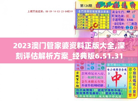 2023澳门管家婆资料正版大全,深刻评估解析方案_经典版6.51.31