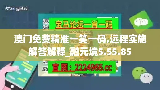 澳门免费精准一笑一码,远程实施解答解释_融元境5.55.85