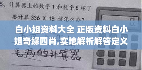 白小姐资料大全 正版资料白小姐奇缘四肖,实地解析解答定义_父母版1.61.68