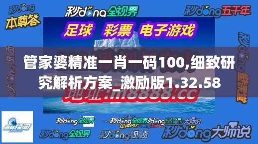 管家婆精准一肖一码100,细致研究解析方案_激励版1.32.58