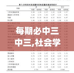 每期必中三中三,社会学_适中版2.68.99