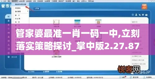 管家婆最准一肖一码一中,立刻落实策略探讨_掌中版2.27.87