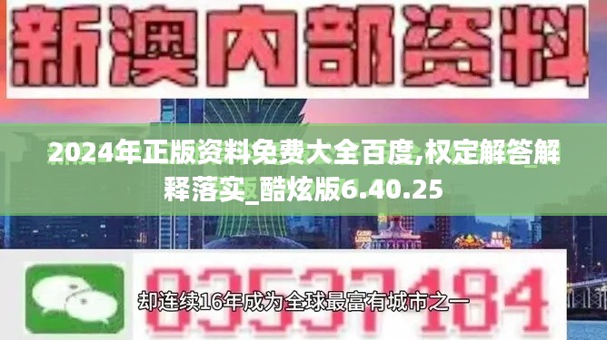 2024年正版资料免费大全百度,权定解答解释落实_酷炫版6.40.25