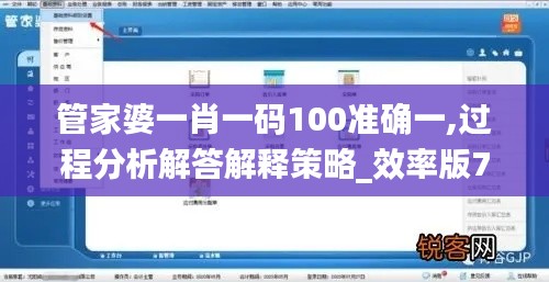 管家婆一肖一码100准确一,过程分析解答解释策略_效率版7.18.80